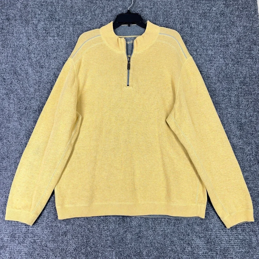 Tommy Bahama Flipside Reversible Half Zip Sweaters Pullover‎ XXL Mens